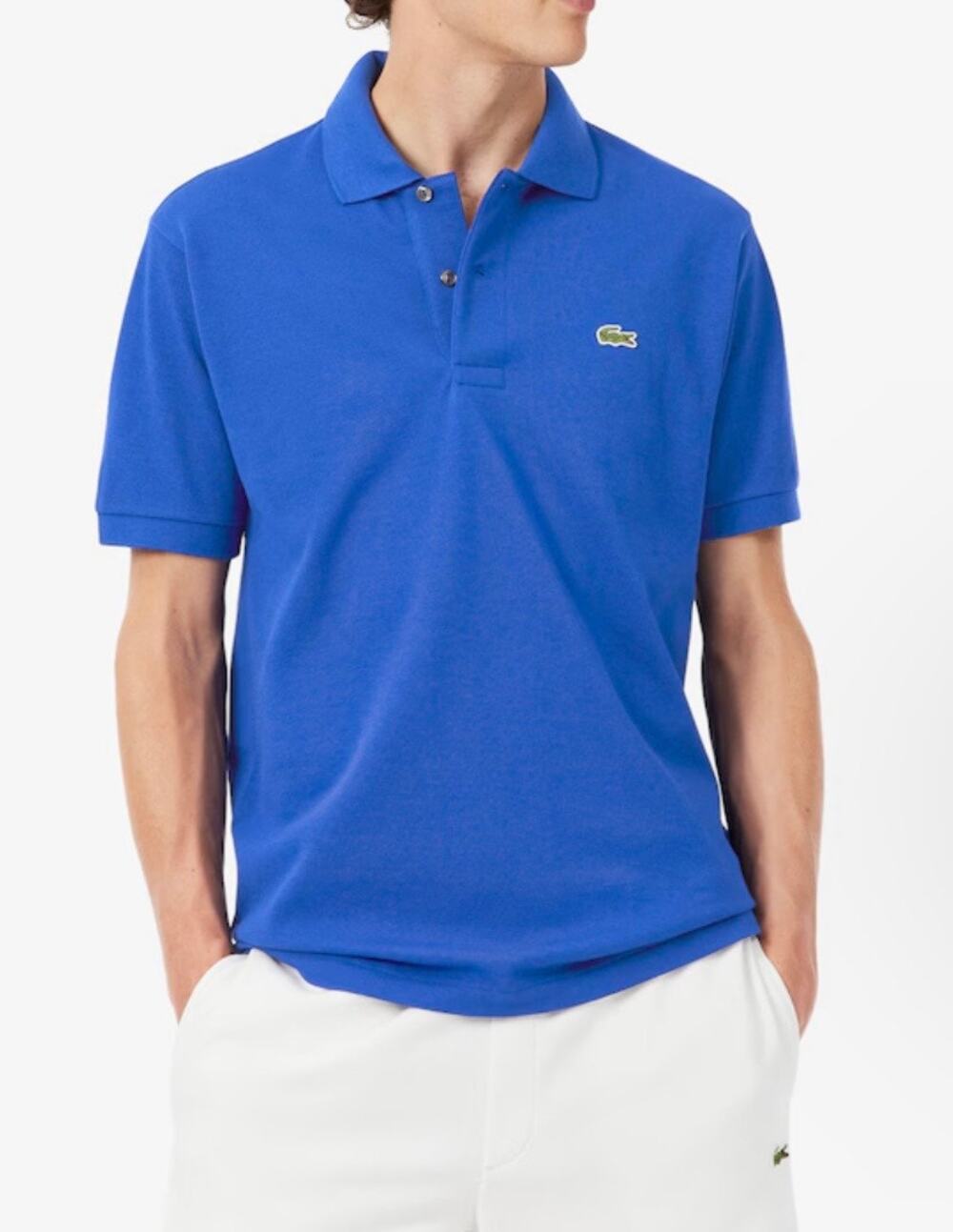 Lacoste Classic Fit Blue Polo Shirt Short Sleeve Size XXL Tennis/Golf